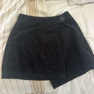 Sky and Sparrow Black Cotton Skirt